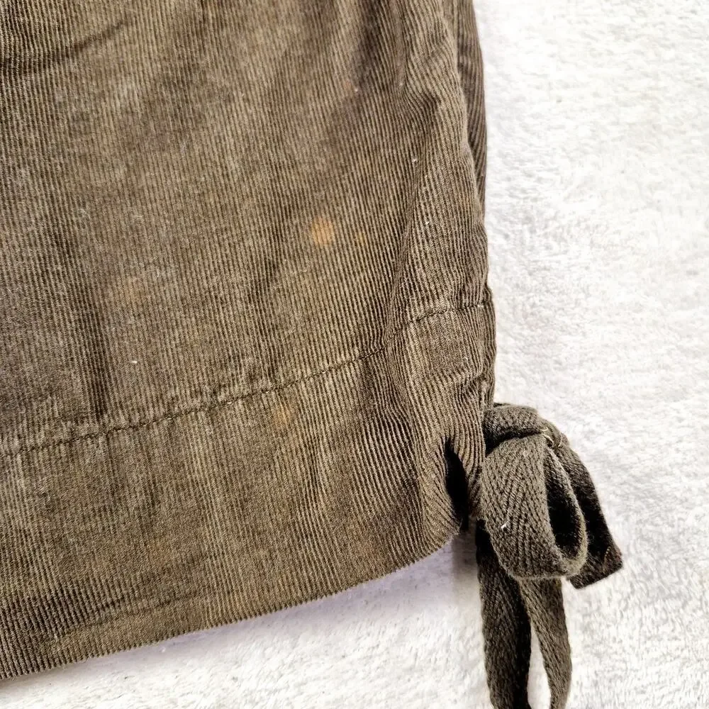 London Jean Women's Marisa Fit Corduroy Cargo Pants Brown Size 12